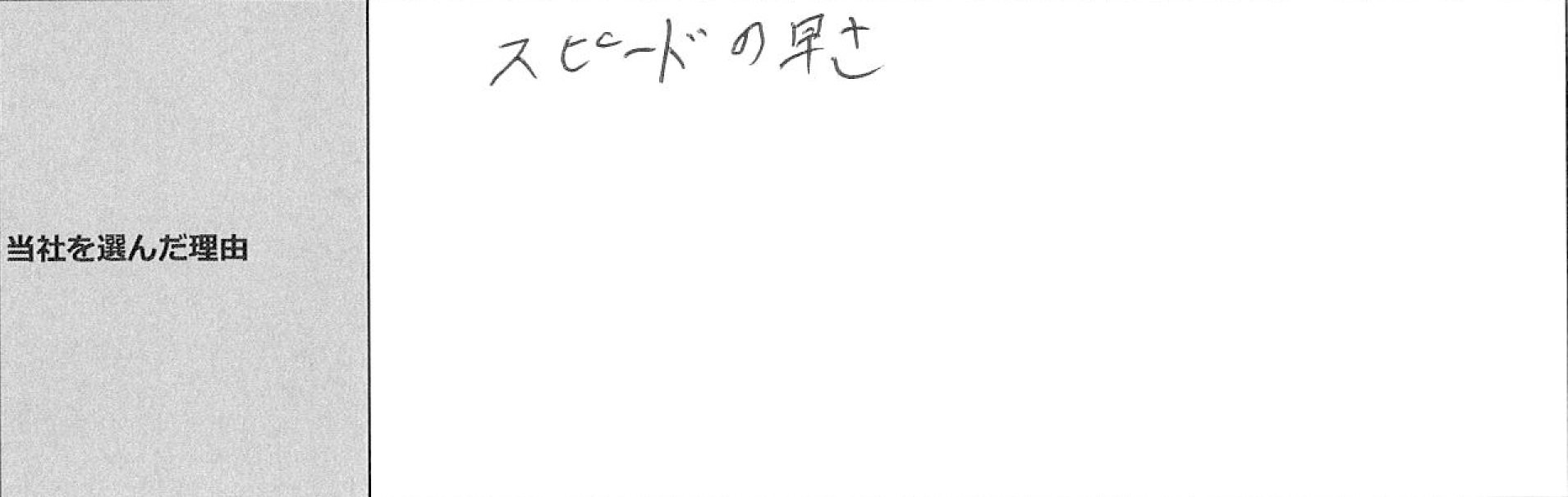 ご利用者様の声
