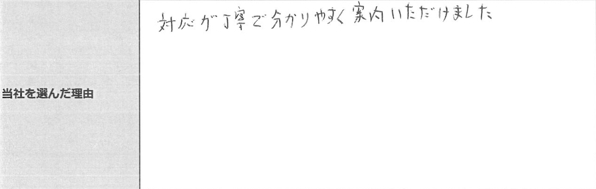 ご利用者様の声