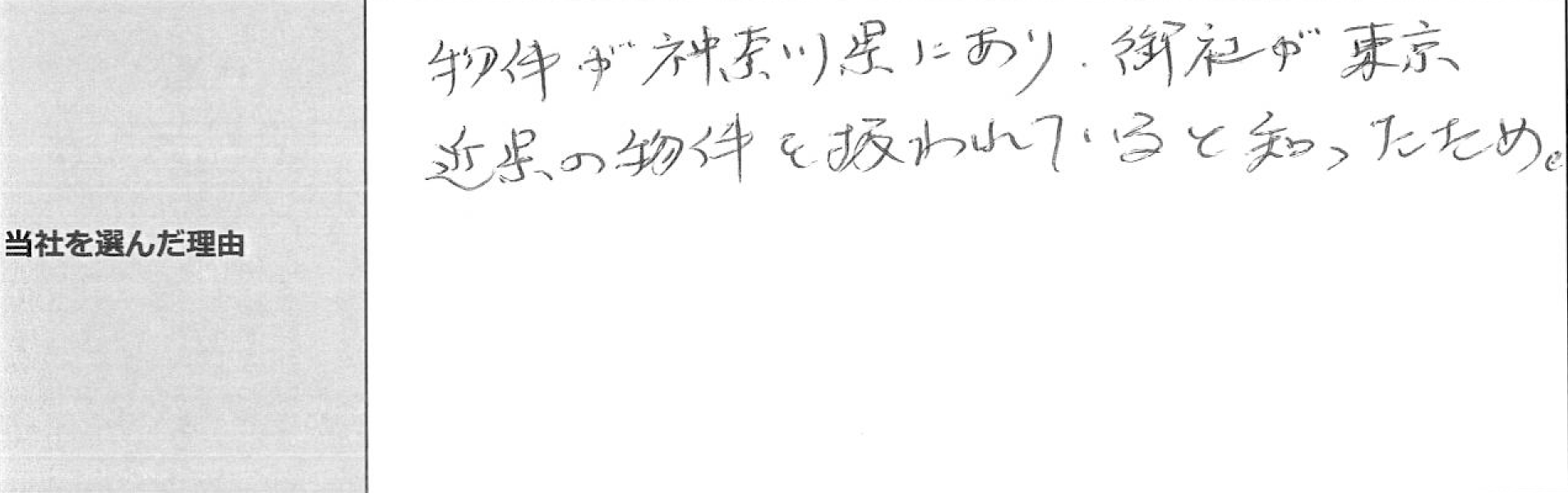 ご利用者様の声