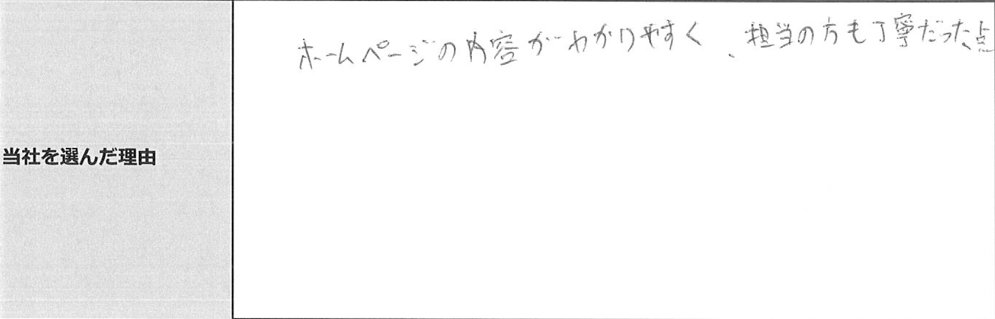 ご利用者様の声