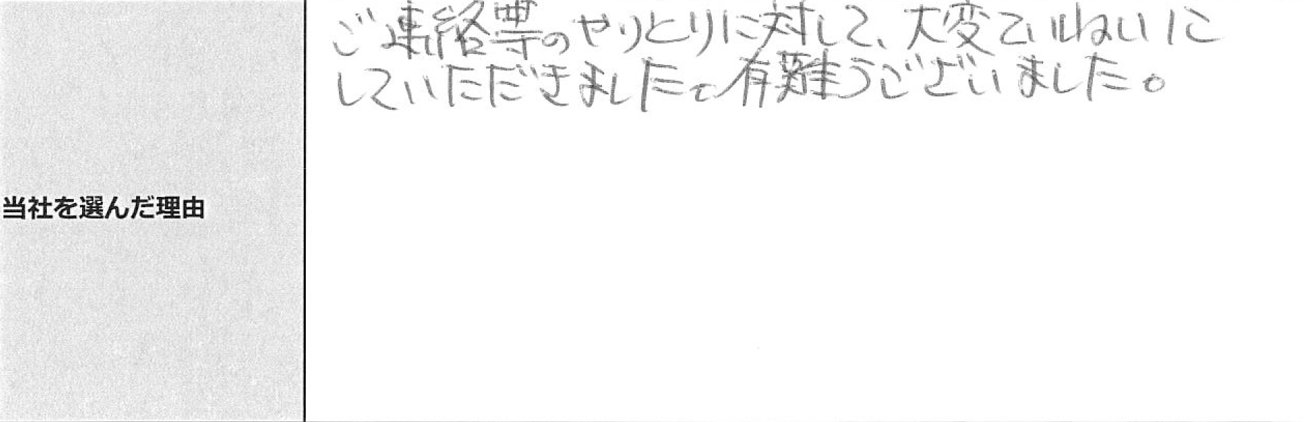 ご利用者様の声