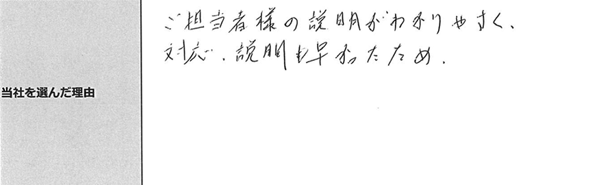 ご利用者様の声