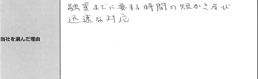 ご利用者様の声