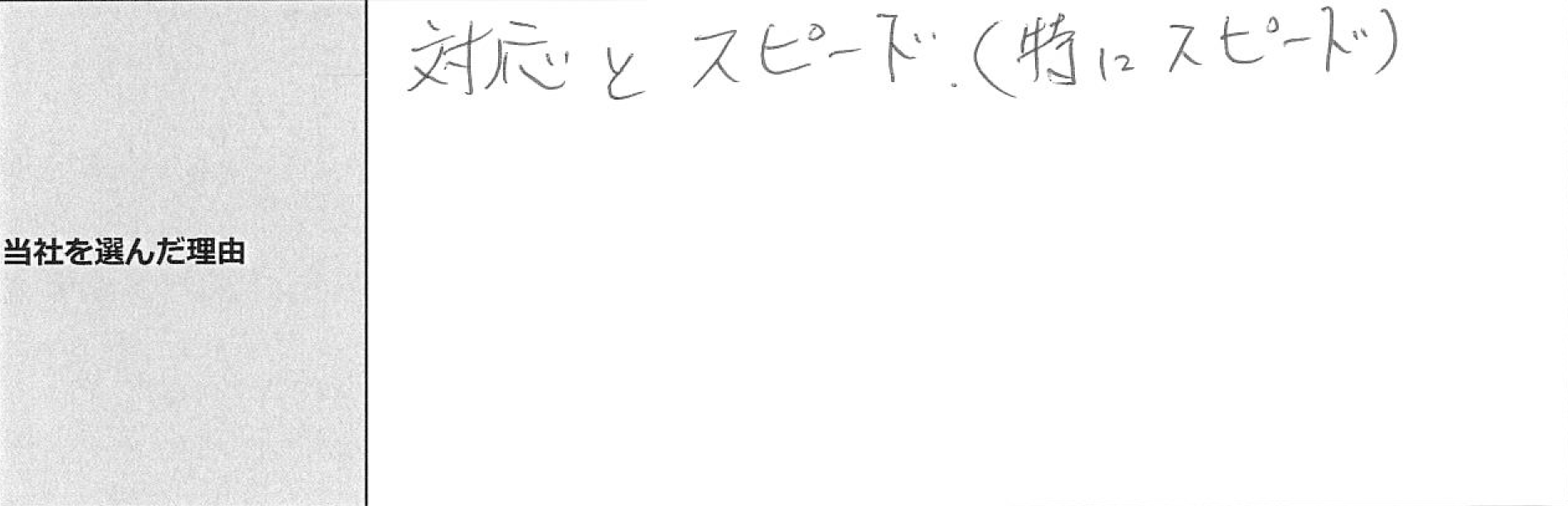 ご利用者様の声