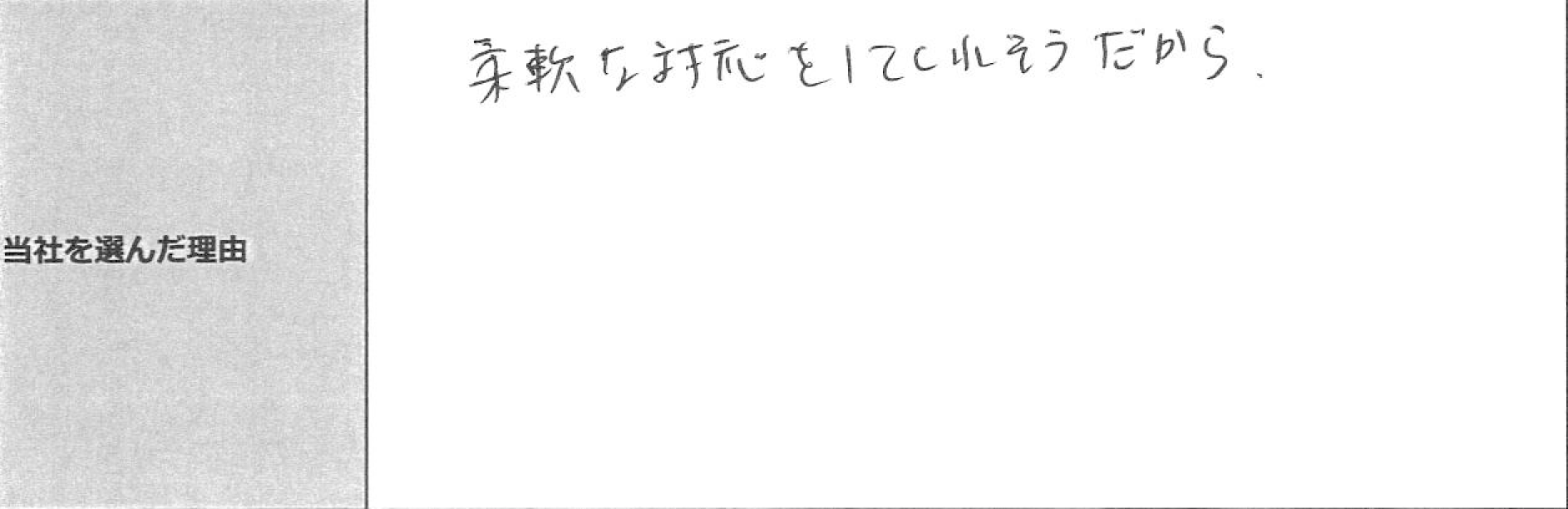 ご利用者様の声