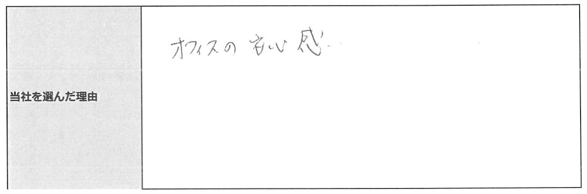 ご利用者様の声