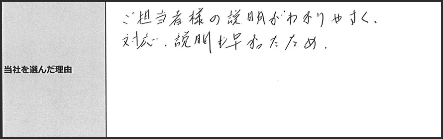 ご利用者様の声